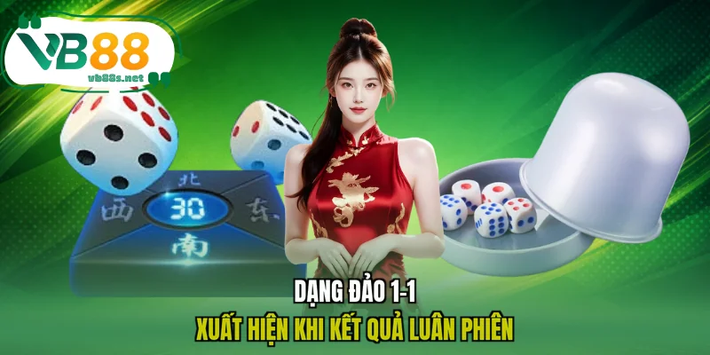 Dạng đảo 1-1 xuất hiện khi kết quả luân phiên Dạng đảo 1-1 xuất hiện khi kết quả luân phiên
